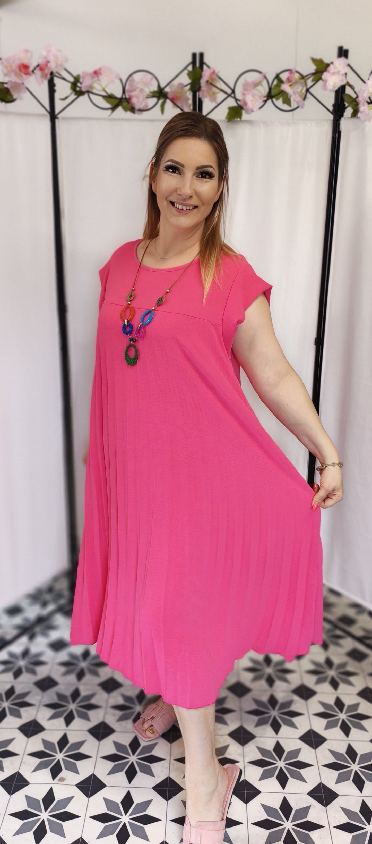 MIA Olasz Plisszirozott ruha
