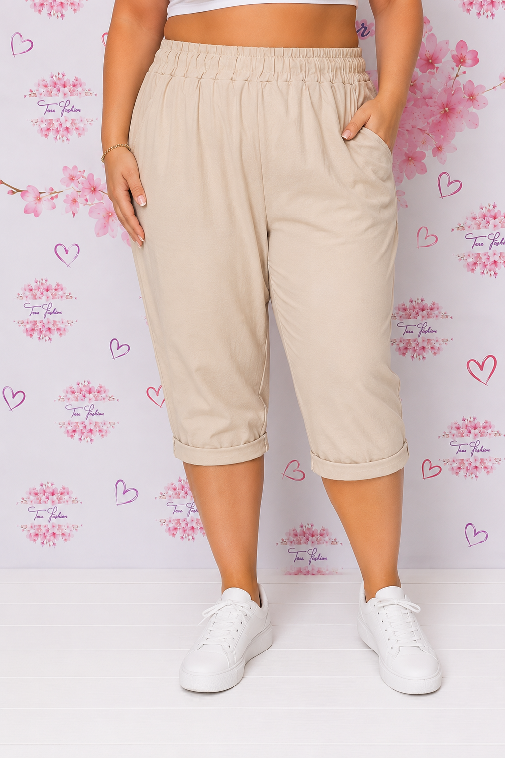 Gumírozott derekú térd nadrág L-XL-XXL