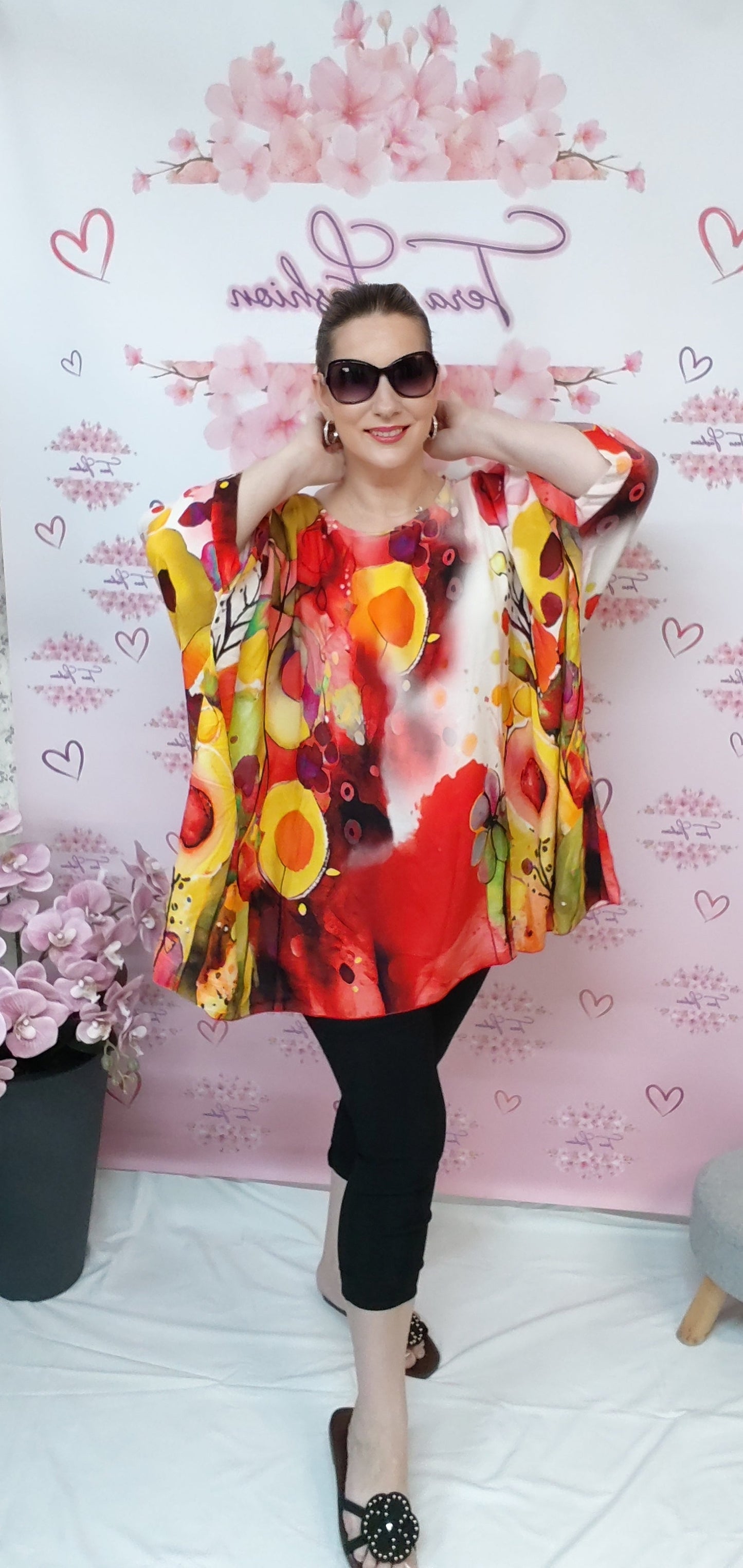 SCARLET BLOOM bőszabású felső (S-XXL)