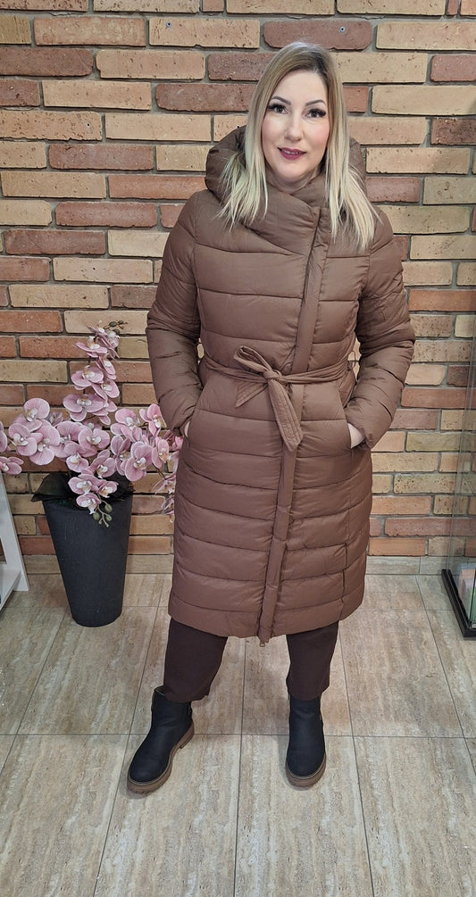 Barna steppelt kabát