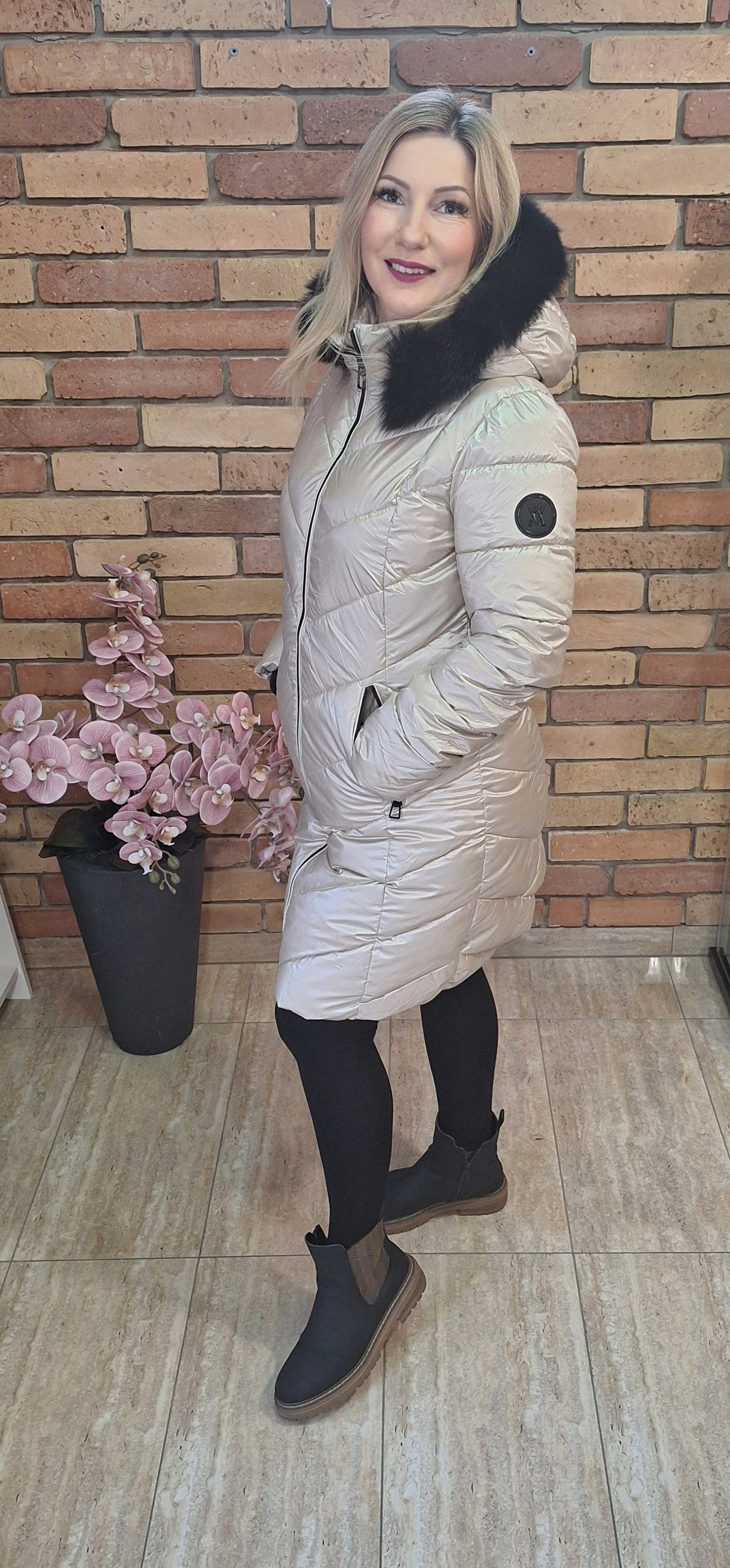 Pezsgő téli kabát