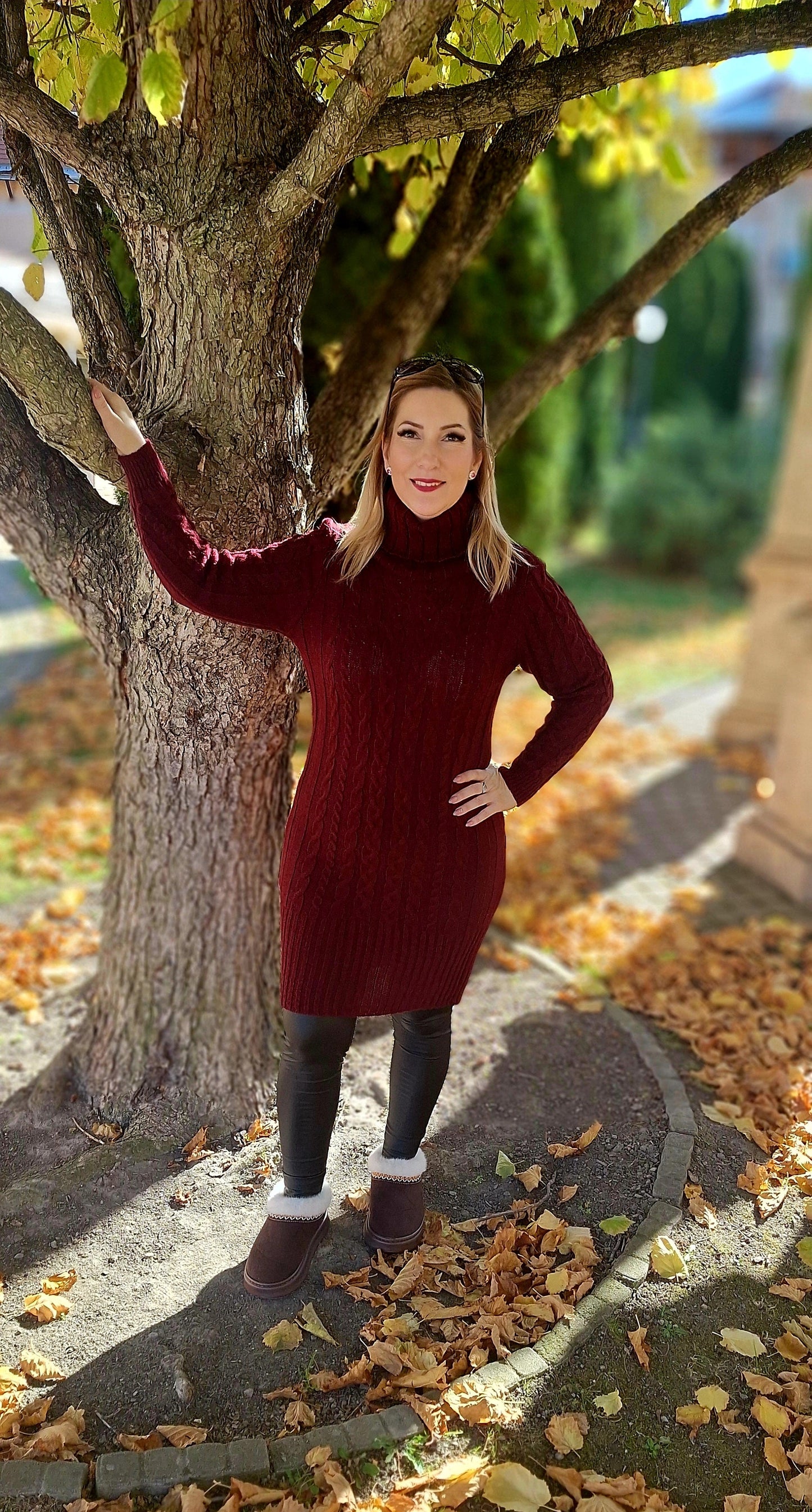 Kötött garbós tunika