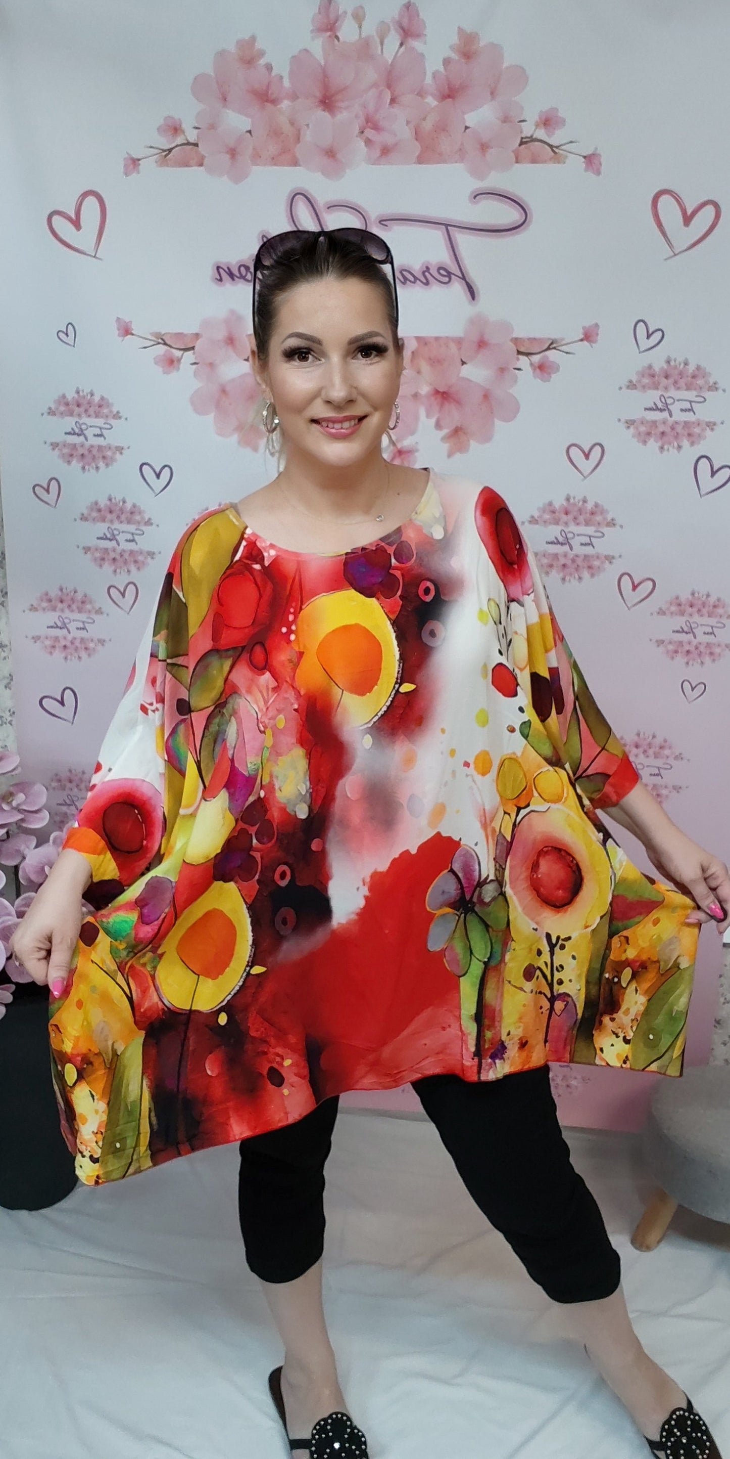 SCARLET BLOOM bőszabású felső (S-XXL)