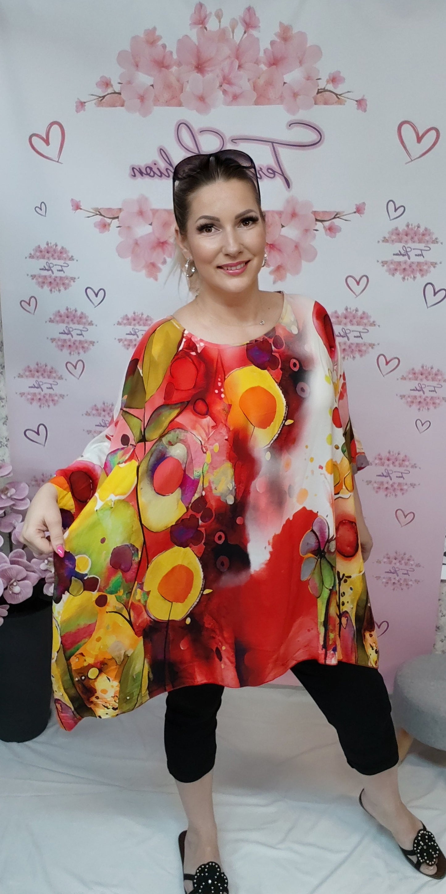 SCARLET BLOOM bőszabású felső (S-XXL)
