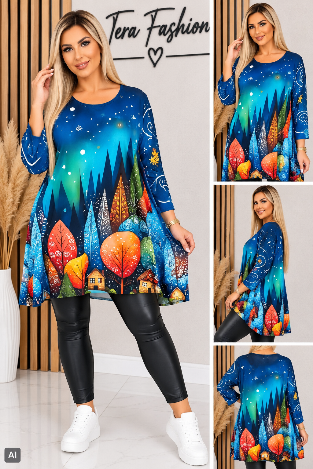 COLORS 🌈 Plus Size tunika több mintával
