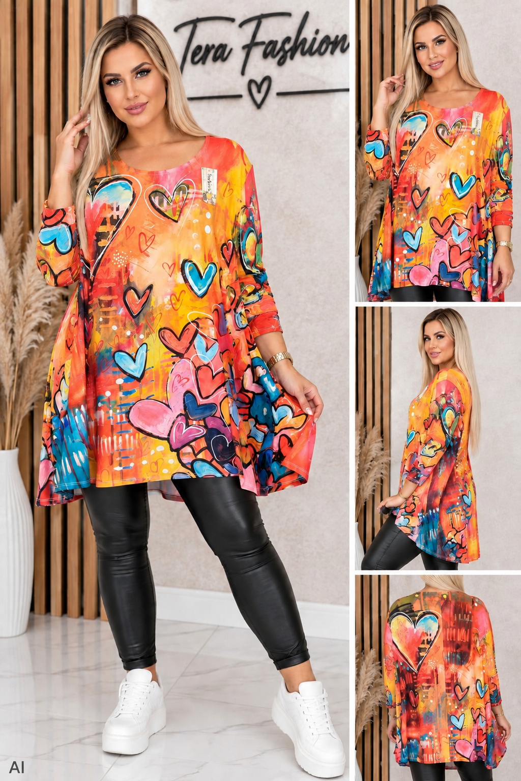 COLORS 🌈 Plus Size tunika több mintával