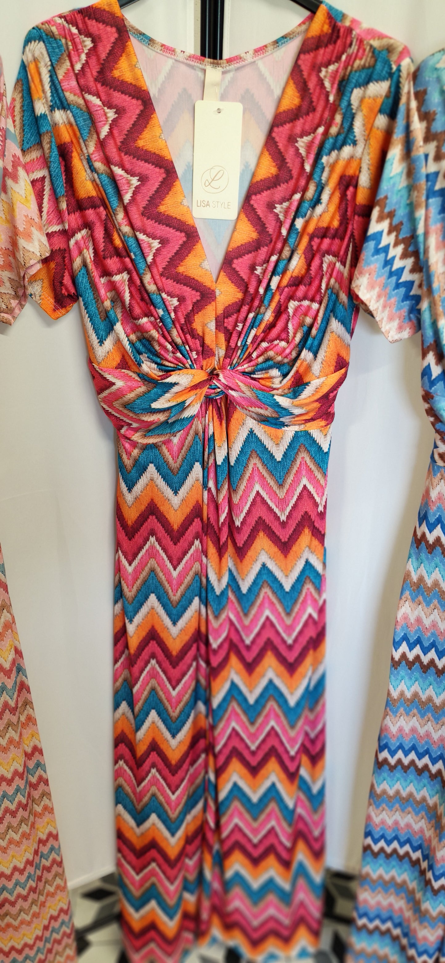 BOHO ZigZag Maxi ruha