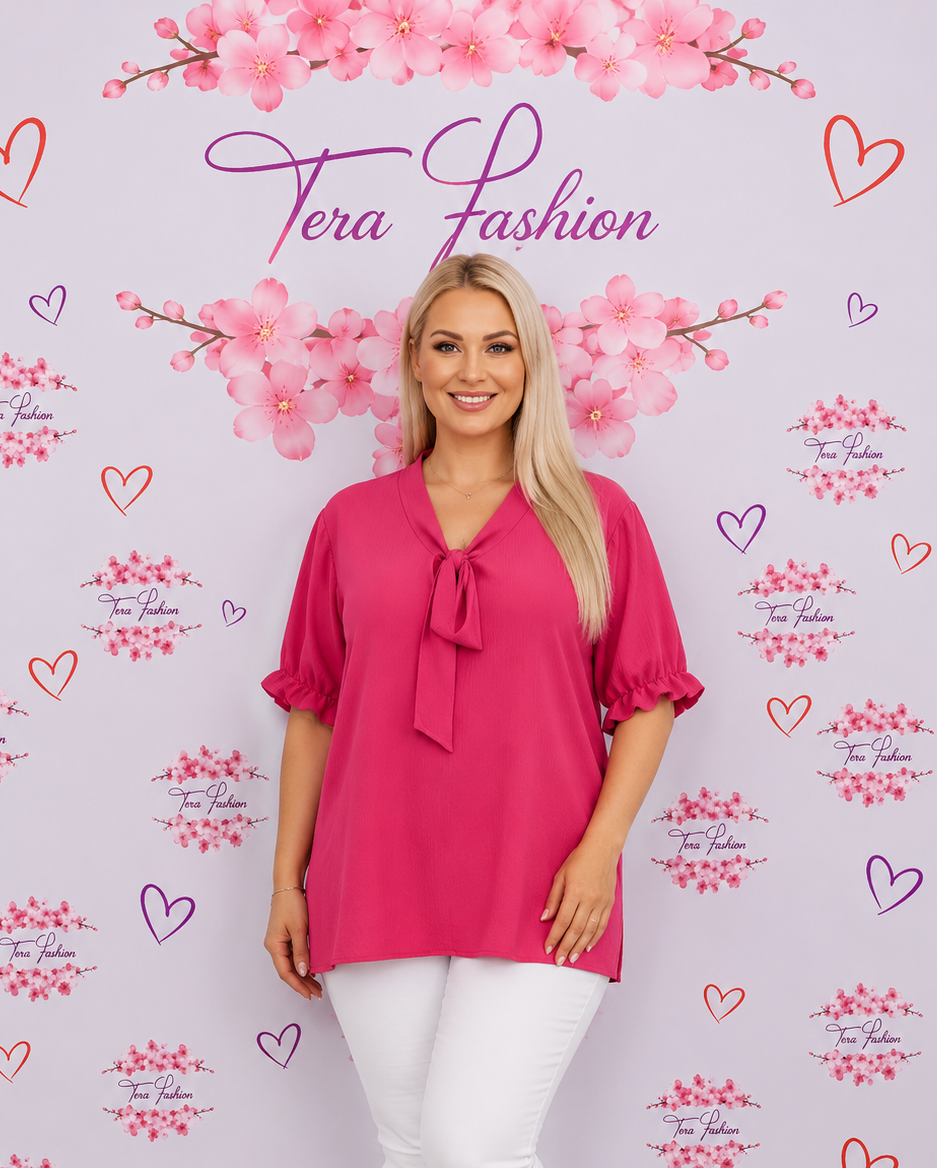 CAMILLA Fodros ujjú blúz (L-XL-XXL)