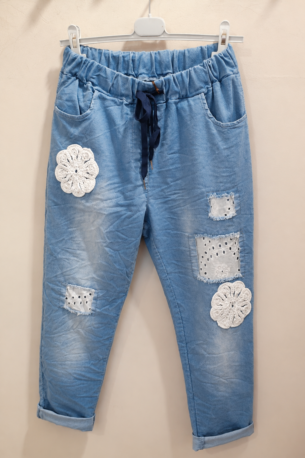 Blue Denim virágos farmer
